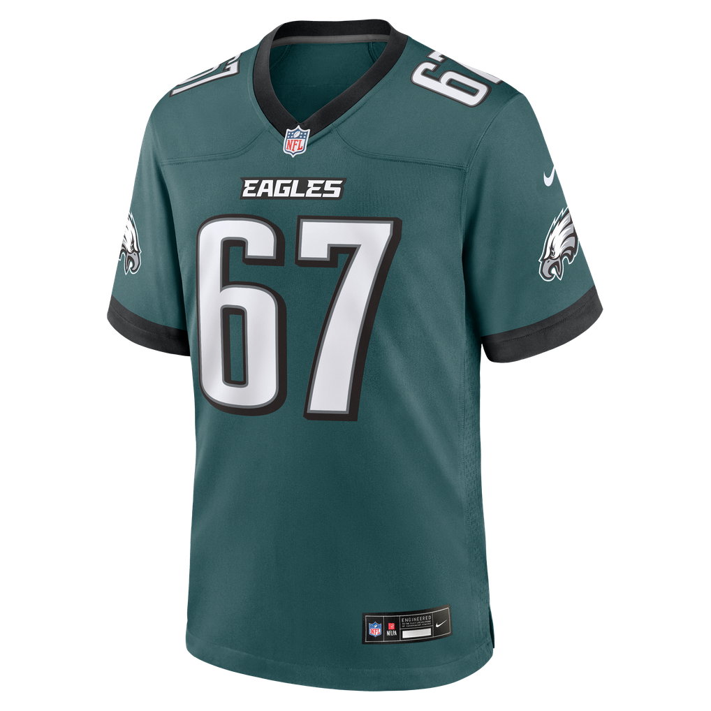 Men's Philadelphia Eagles John Ojukwu Nike Midnight Green Team Game Jersey - Image 3