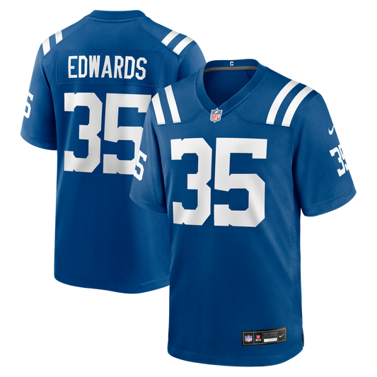 Men's Indianapolis Colts Johnathan Edwards Nike  Royal Team Game Jersey - Image 1