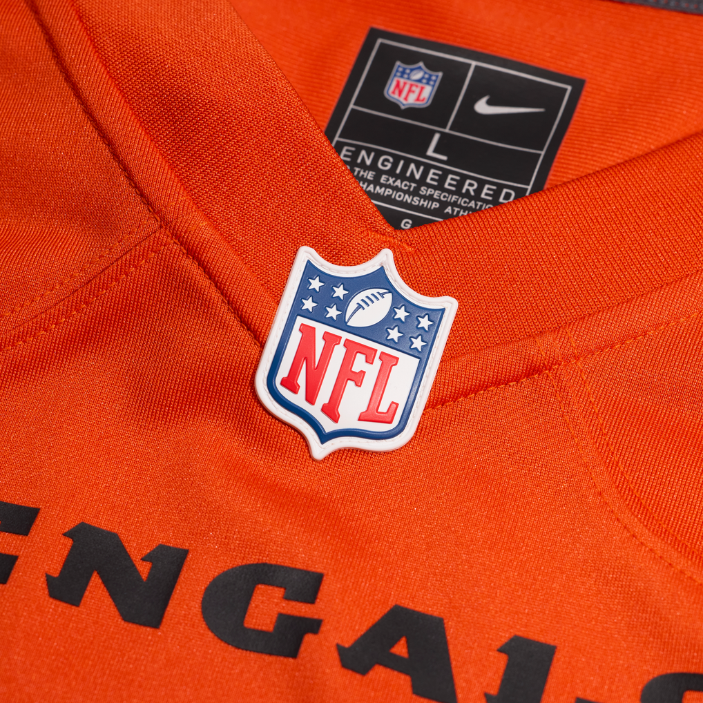 Men's Cincinnati Bengals Jonathan Allen Nike Orange Alternate Game Jersey - Image 5