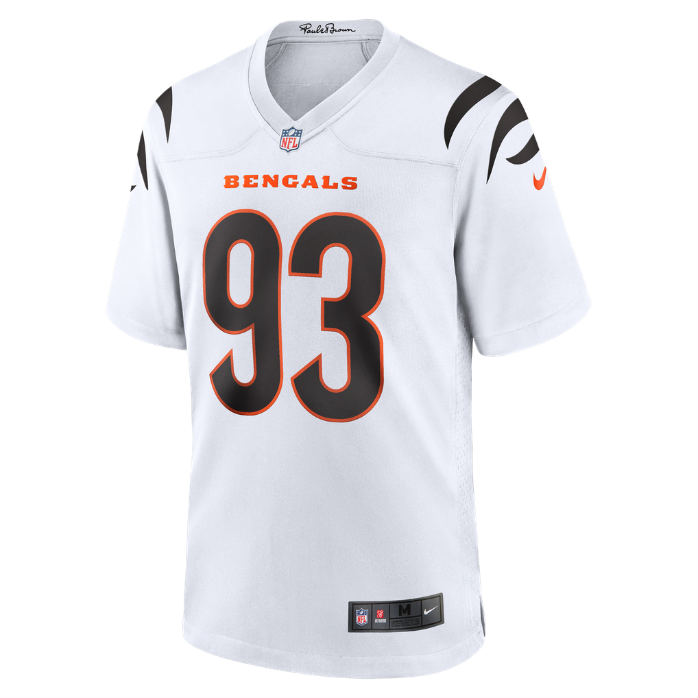 Men's Cincinnati Bengals Jonathan Allen Nike White Game Jersey - Image 3