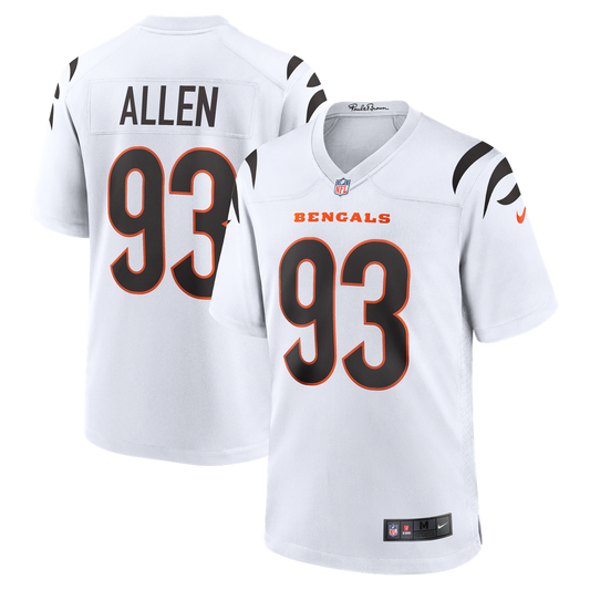Men's Cincinnati Bengals Jonathan Allen Nike White Game Jersey - Image 1
