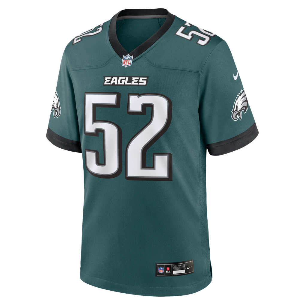 Men's Philadelphia Eagles Jonathan Greenard Nike Midnight Green Game Jersey - Image 3