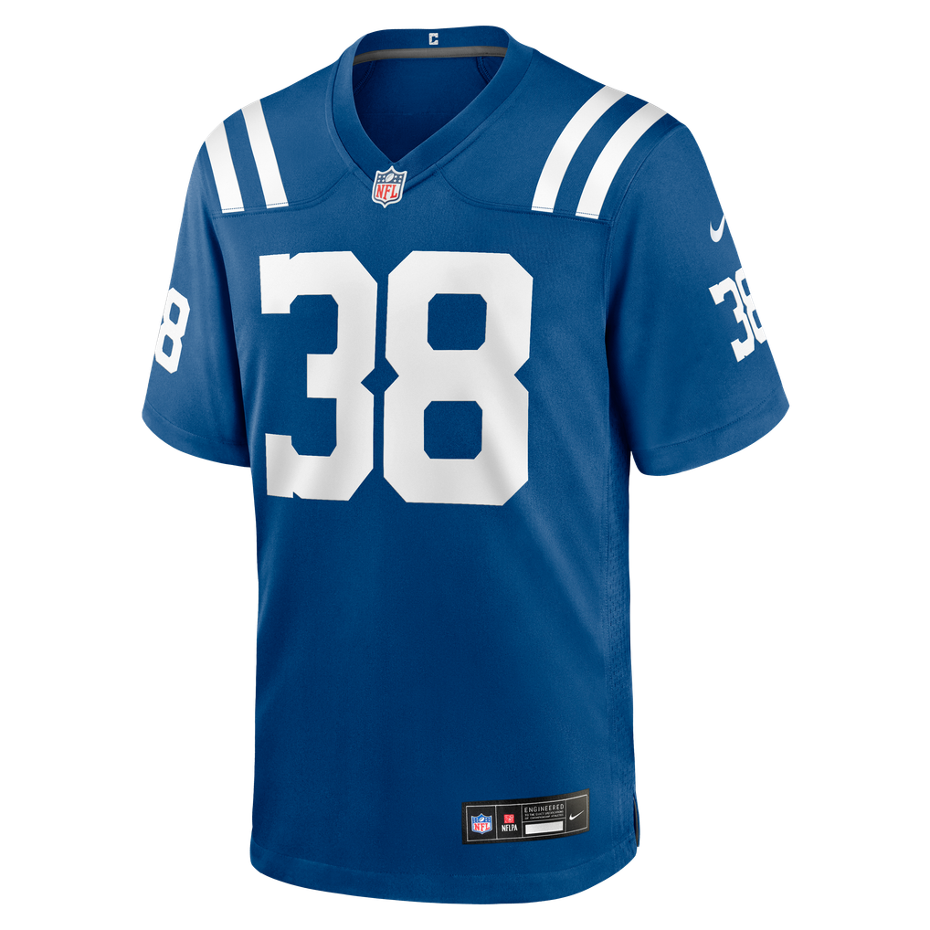 Men's Indianapolis Colts Jonathan Owens Nike Royal Team Game Jersey - Image 5
