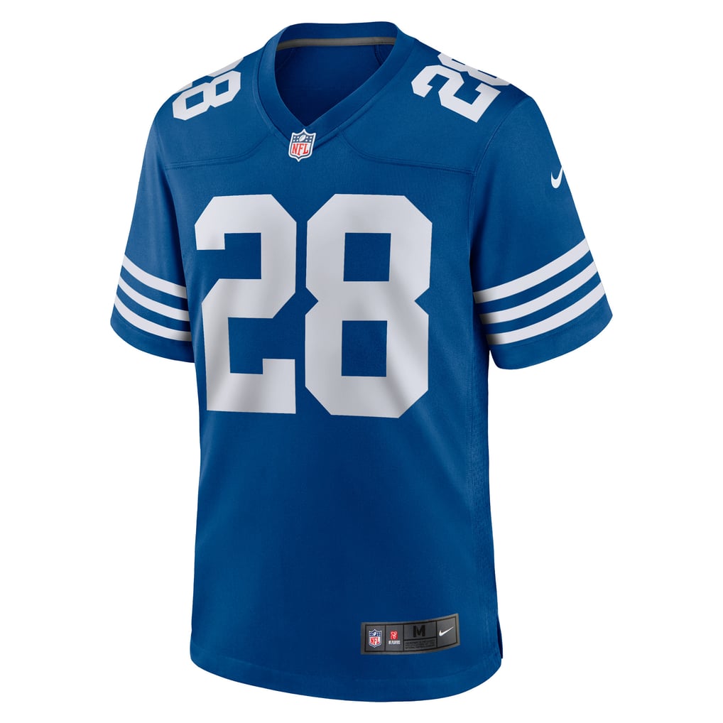 Men's Indianapolis Colts Jonathan Taylor Nike Royal Game Player Jersey - Image 3
