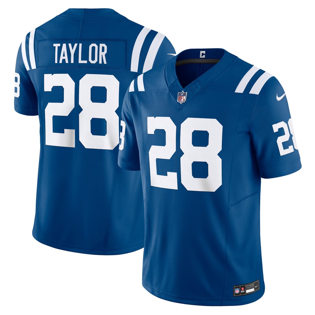 Men's Indianapolis Colts Jonathan Taylor Nike Royal Vapor F.U.S.E. Limited Jersey - Image 1