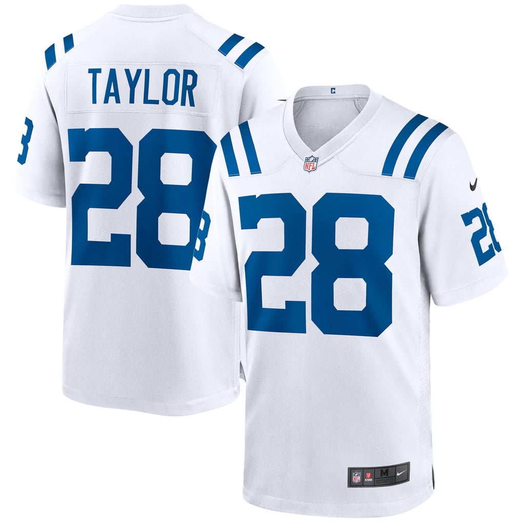 Men's Indianapolis Colts Jonathan Taylor Nike White Game Jersey - Image 2