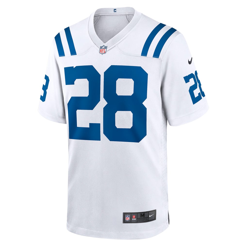 Men's Indianapolis Colts Jonathan Taylor Nike White Player Game Jersey - Image 3