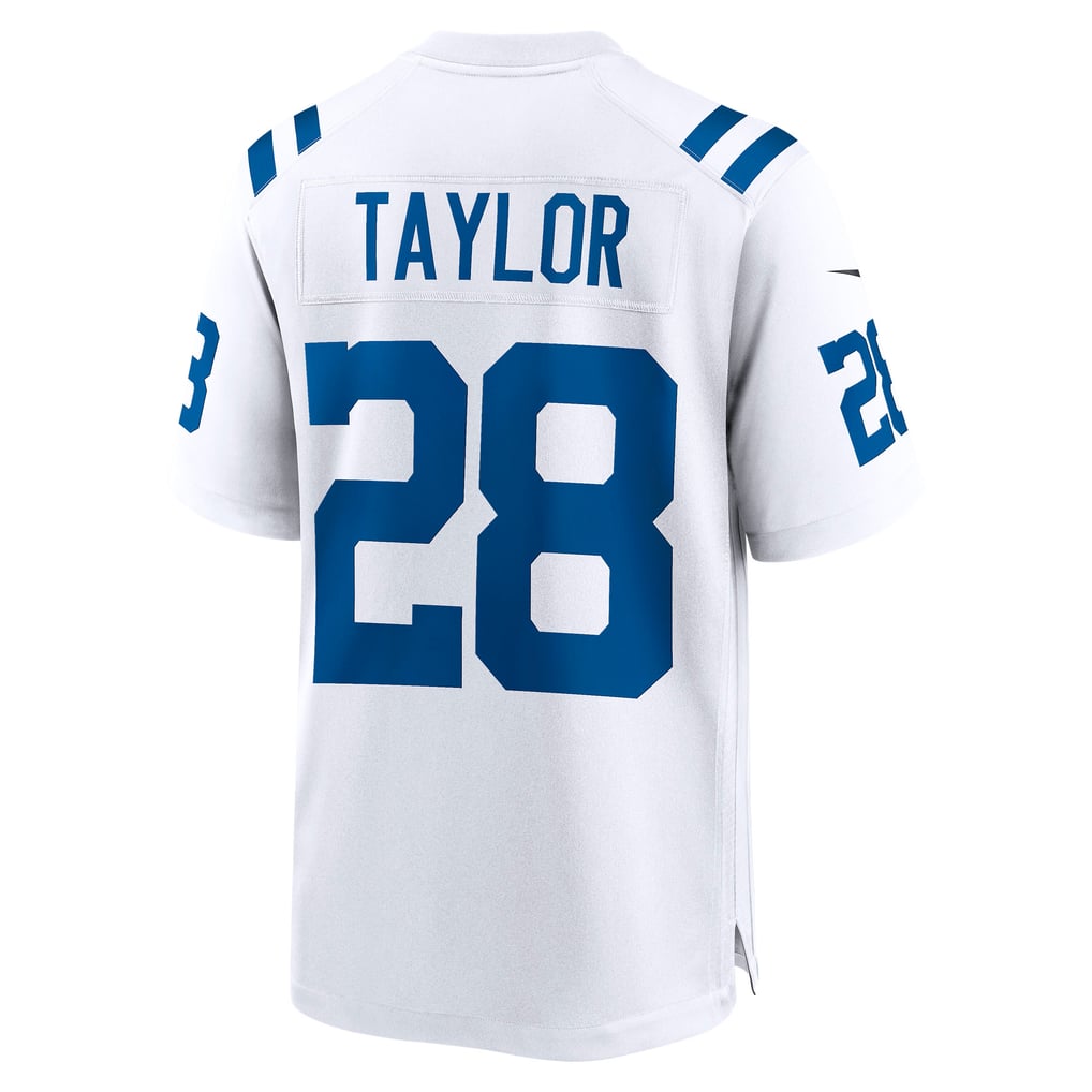 Men's Indianapolis Colts Jonathan Taylor Nike White Player Game Jersey - Image 4