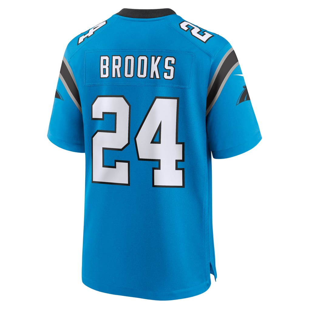 Men's Carolina Panthers Jonathon Brooks Nike Blue Alternate Game Player Jersey - Image 4