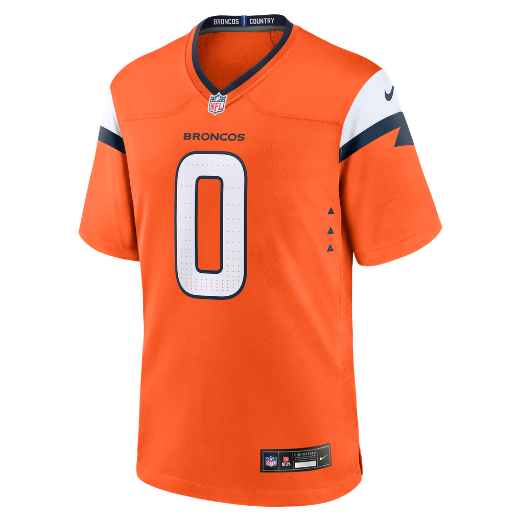Men's Denver Broncos Jonathon Cooper Nike  Orange Team Game Jersey - Image 3