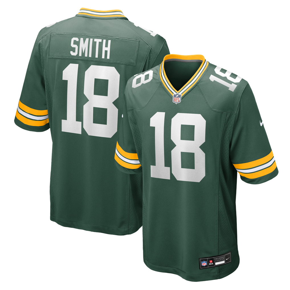 Men's Green Bay Packers Jonnu Smith Nike Green Team Game Jersey - Image 1