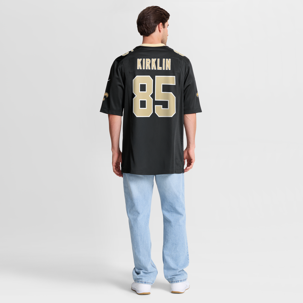 Men's New Orleans Saints Jontre Kirklin Nike  Black Team Game Jersey - Image 9
