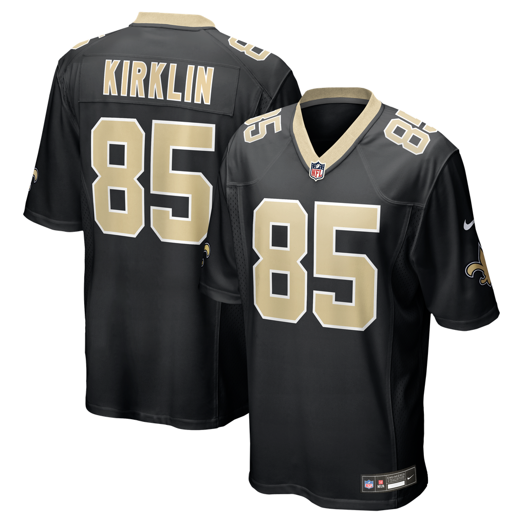 Men's New Orleans Saints Jontre Kirklin Nike  Black Team Game Jersey - Image 1