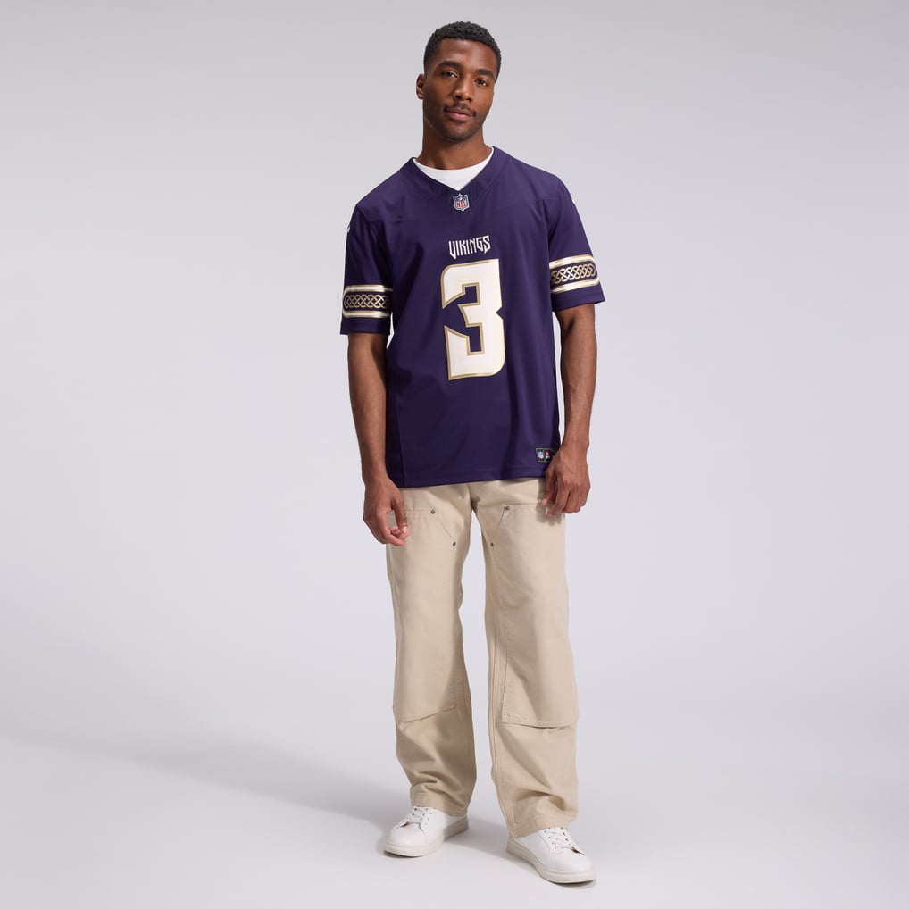 Men's Minnesota Vikings Jordan Addison Nike Purple 2026 Rivalries Collection Stitched Limited Jersey - Image 5