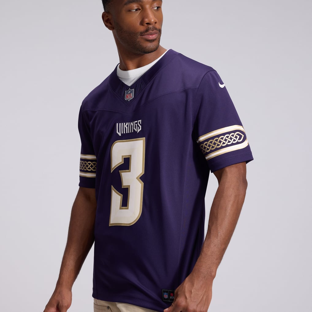 Men's Minnesota Vikings Jordan Addison Nike Purple 2026 Rivalries Collection Stitched Limited Jersey - Image 10