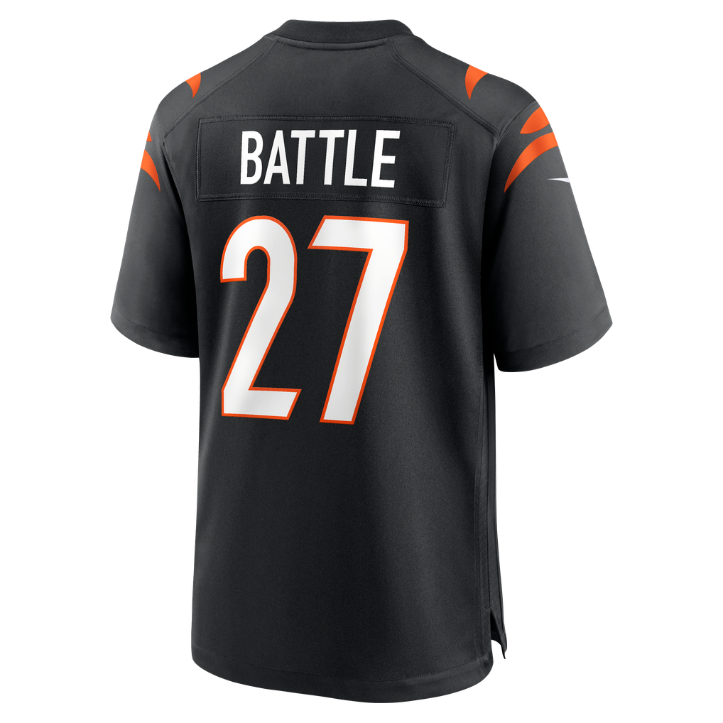 Men's Cincinnati Bengals Jordan Battle Nike Black Team Game Jersey - Image 4
