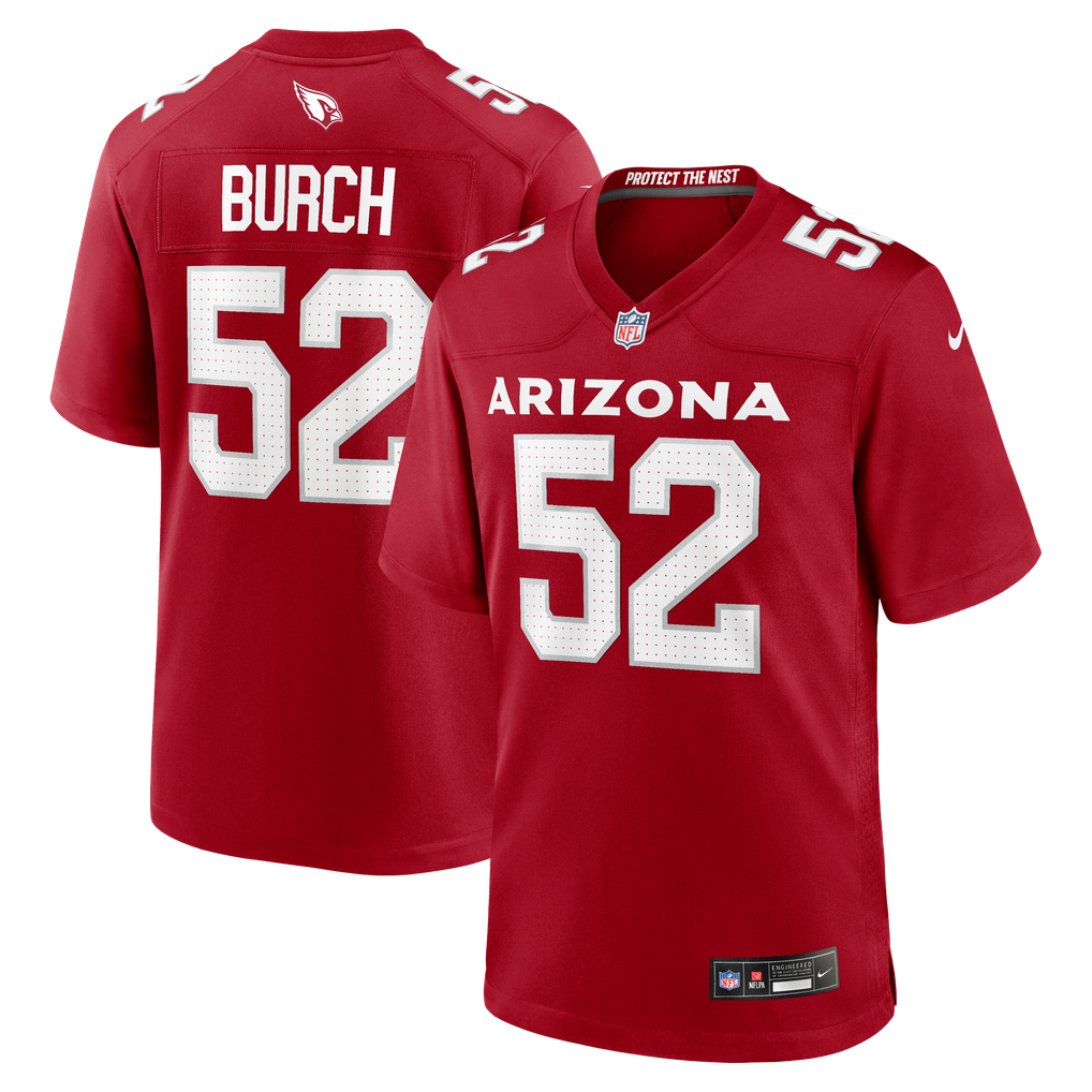 Men's Arizona Cardinals Jordan Burch Nike  Cardinal Team Game Jersey - Image 1
