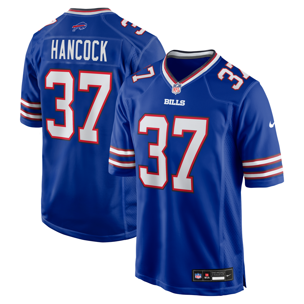 Men's Buffalo Bills Jordan Hancock Nike  Royal Team Game Jersey - Image 2
