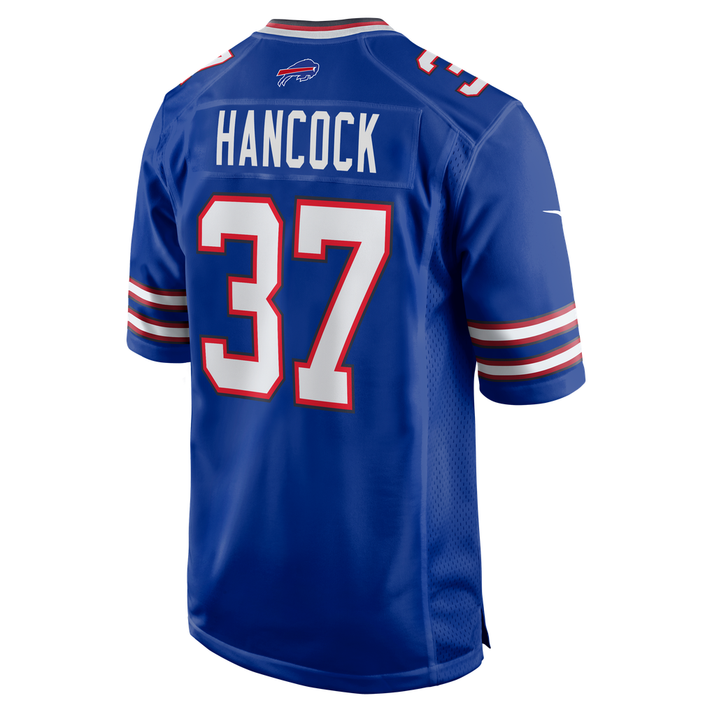 Men's Buffalo Bills Jordan Hancock Nike  Royal Team Game Jersey - Image 4
