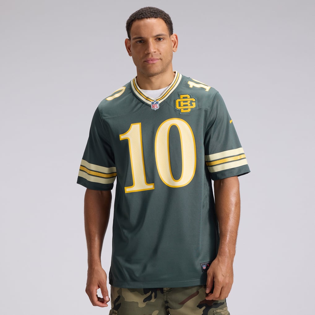Men's Green Bay Packers Jordan Love Nike Green 2026 Rivalries Collection Game Jersey - Image 3