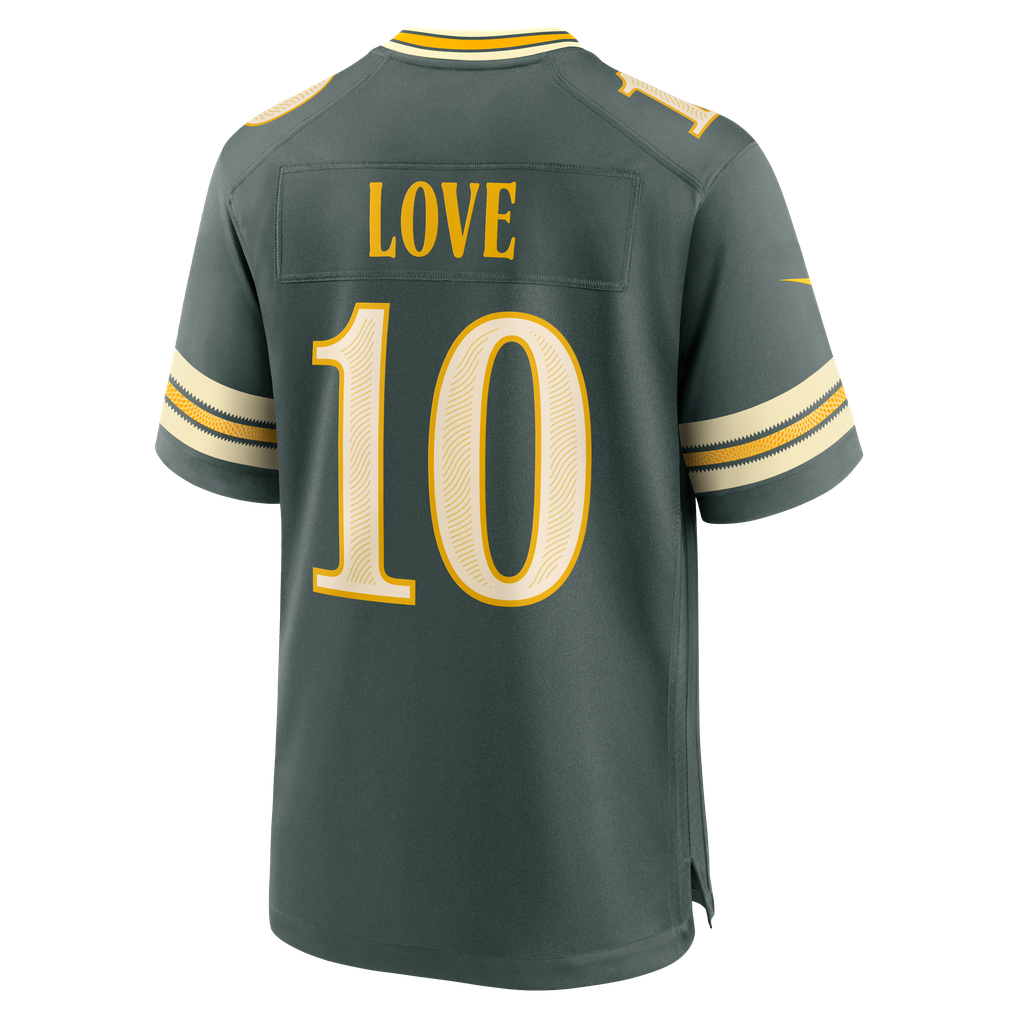 Men's Green Bay Packers Jordan Love Nike Green 2026 Rivalries Collection Game Jersey - Image 8