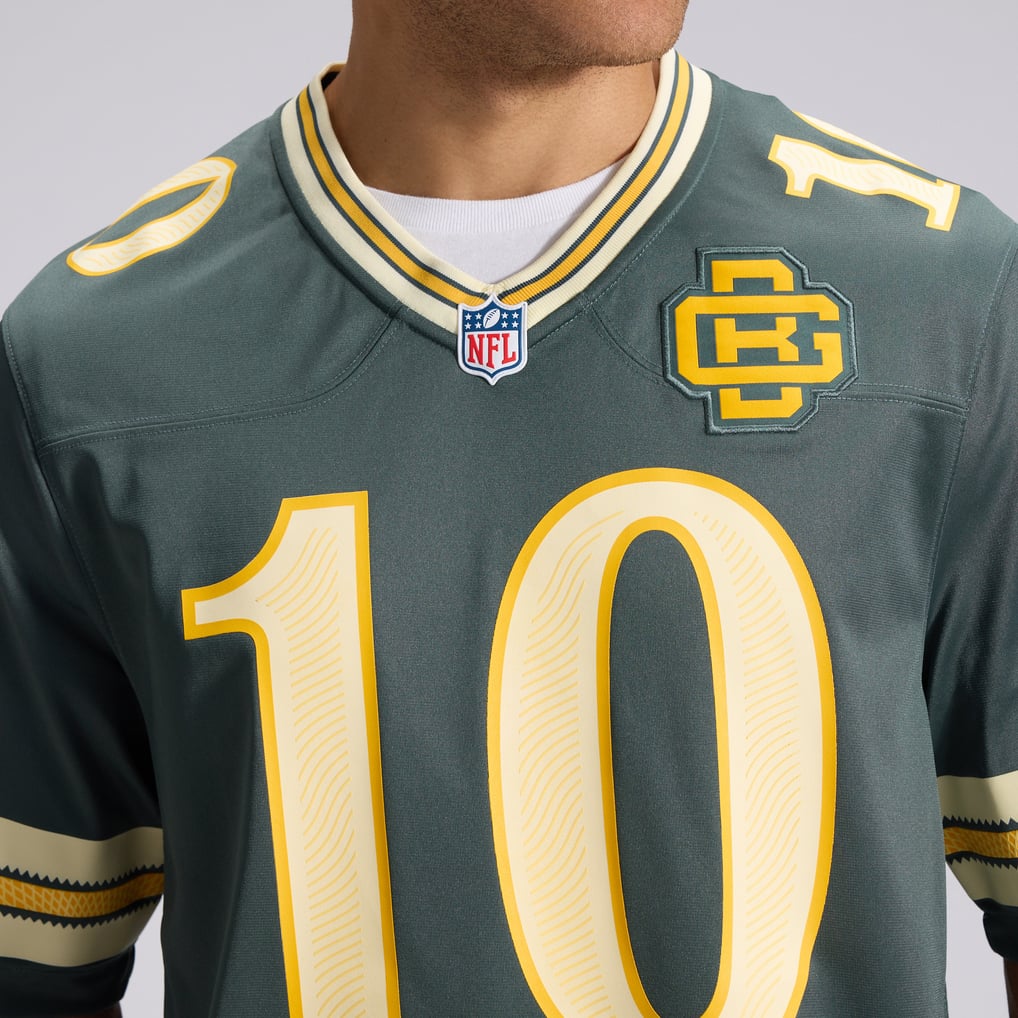 Men's Green Bay Packers Jordan Love Nike Green 2026 Rivalries Collection Game Jersey - Image 9