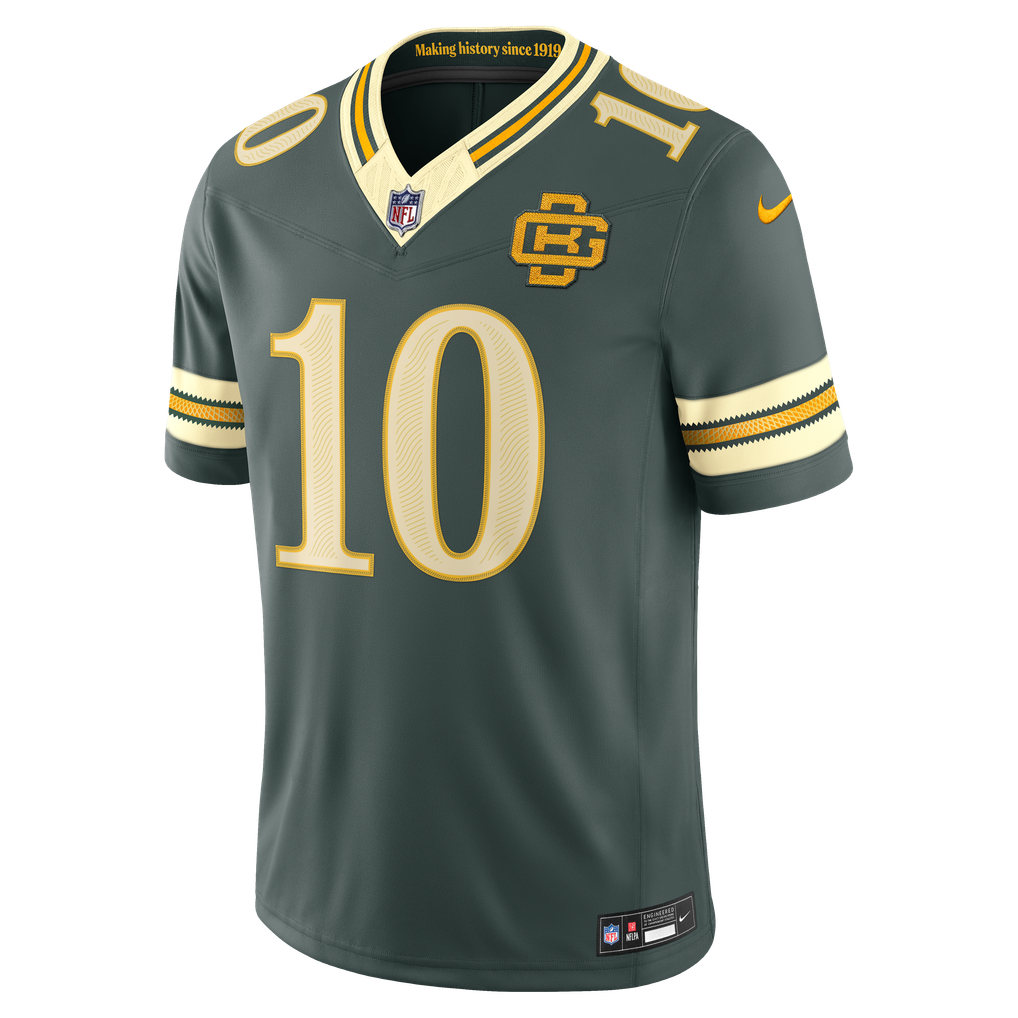 Men's Green Bay Packers Jordan Love Nike Green 2026 Rivalries Collection Stitched Limited Jersey - Image 3