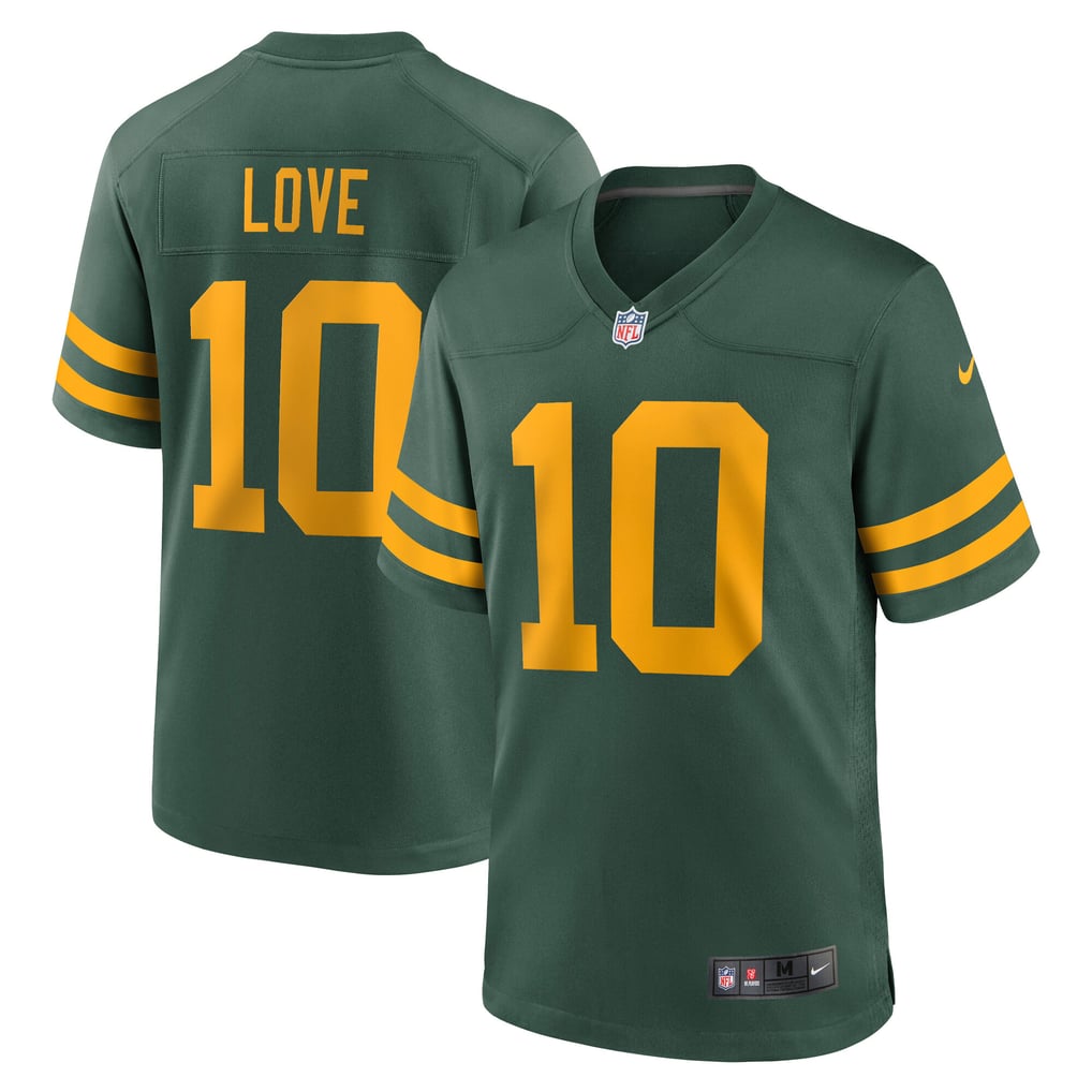 Men's Green Bay Packers Jordan Love Nike  Green Alternate Game Jersey - Image 2