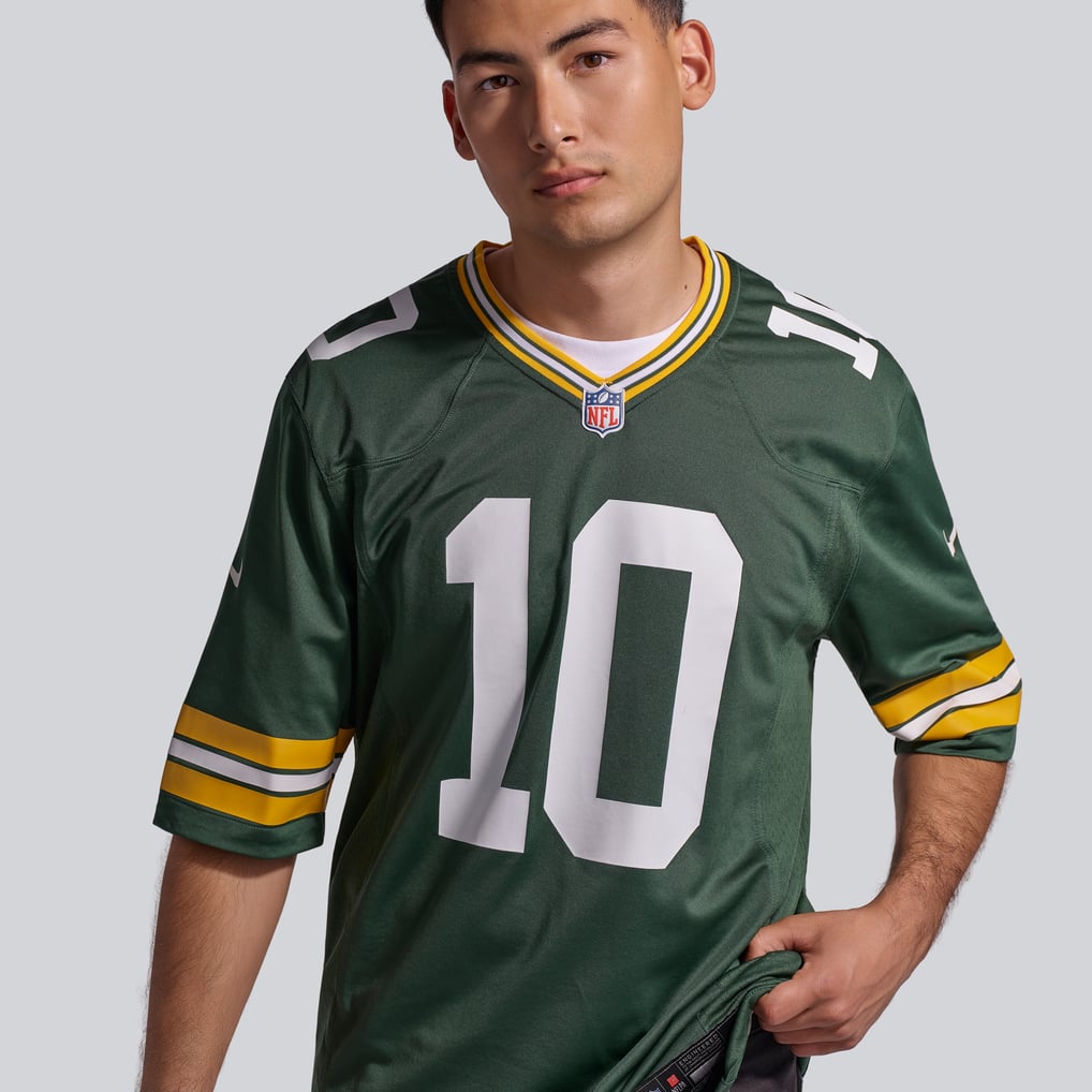 Men's Green Bay Packers Jordan Love Nike Green Player Game Jersey - Image 10