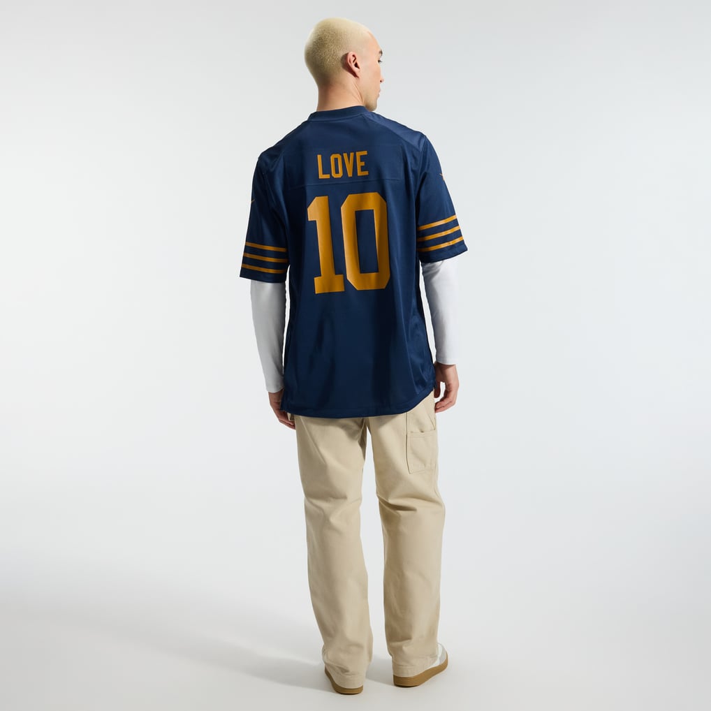 Men's Green Bay Packers Jordan Love Nike Navy The 1923 Classic Game Jersey - Image 6