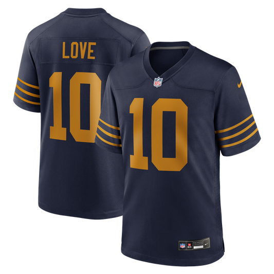 Men's Green Bay Packers Jordan Love Nike Navy The 1923 Classic Game Jersey - Image 1