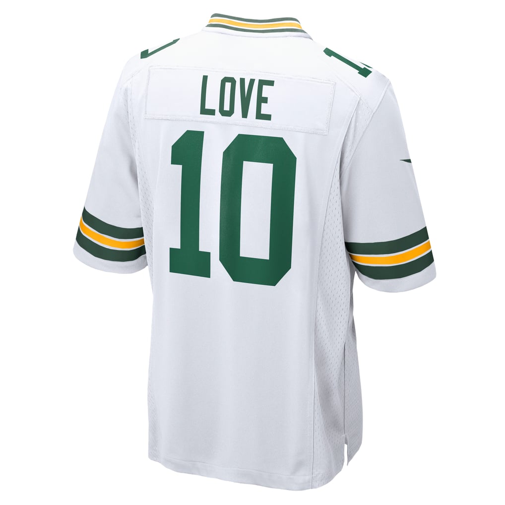 Men's Green Bay Packers Jordan Love Nike White  Game Jersey - Image 4