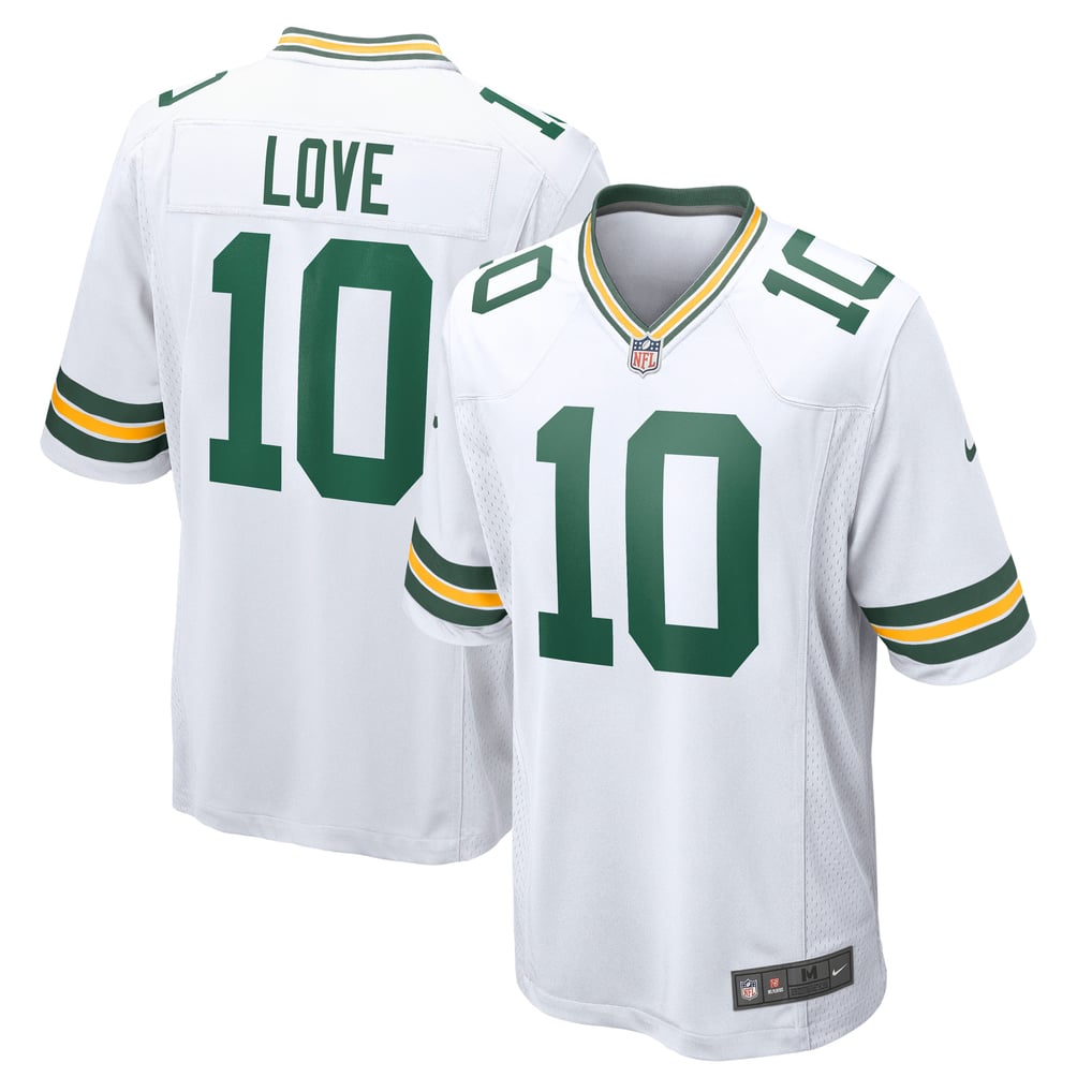 Men's Green Bay Packers Jordan Love Nike White  Game Jersey - Image 1