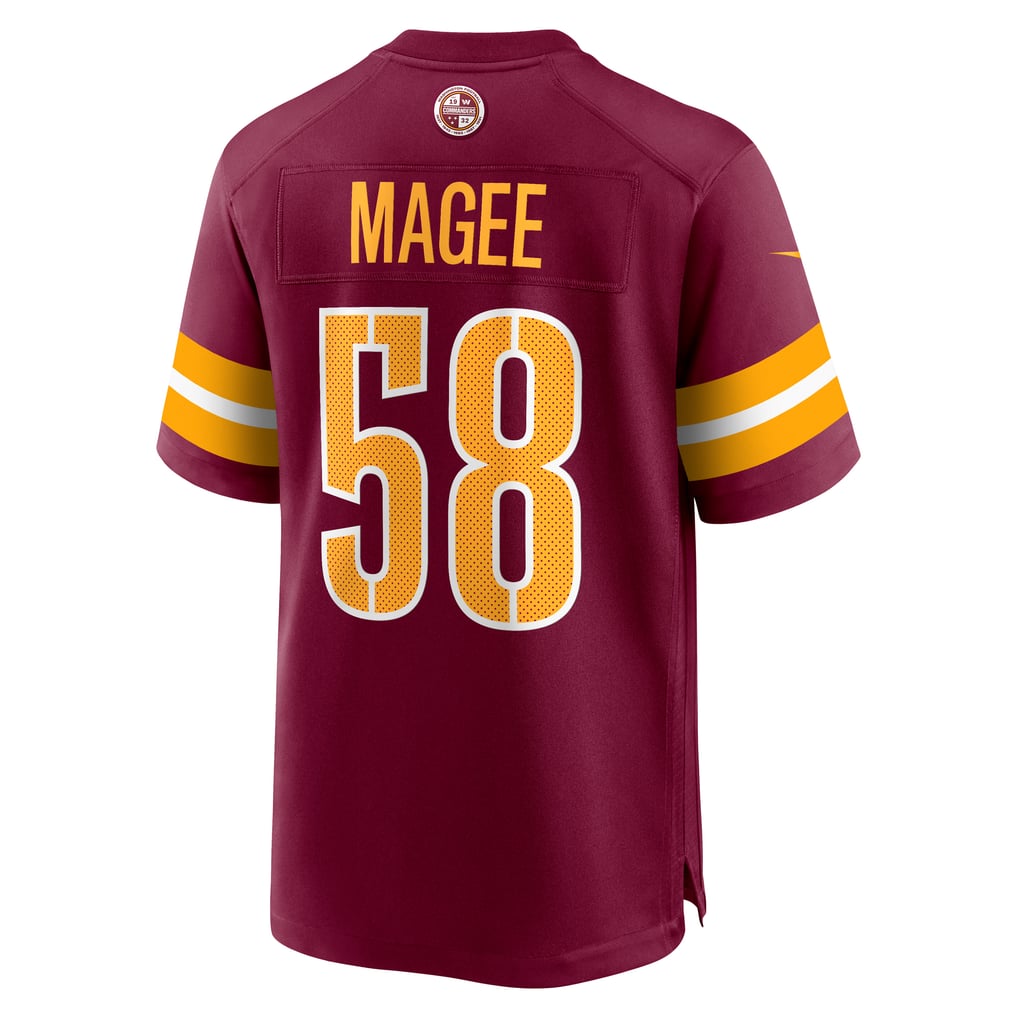 Men's Washington Commanders Jordan Magee Nike  Burgundy  Game Jersey - Image 4