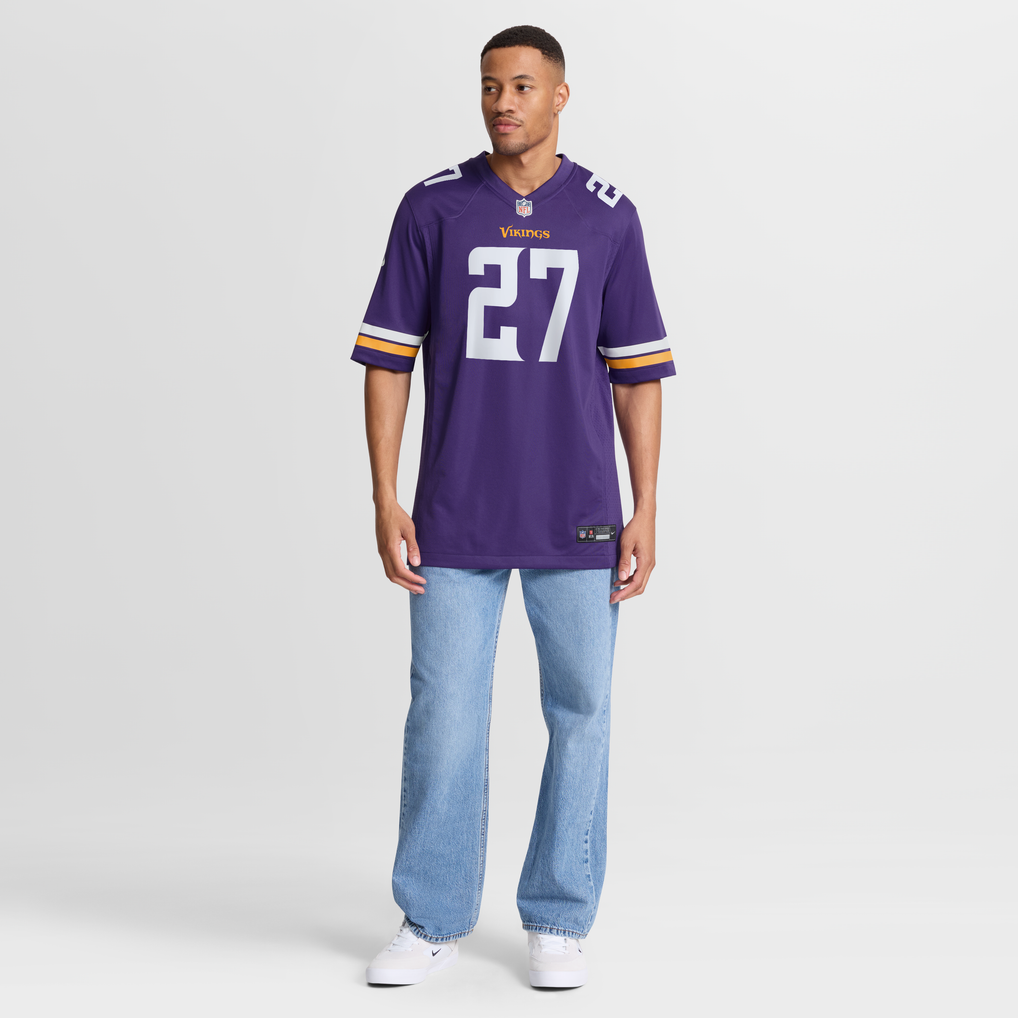 Men's Minnesota Vikings Jordan Mason Nike  Purple Team Game Jersey - Image 8