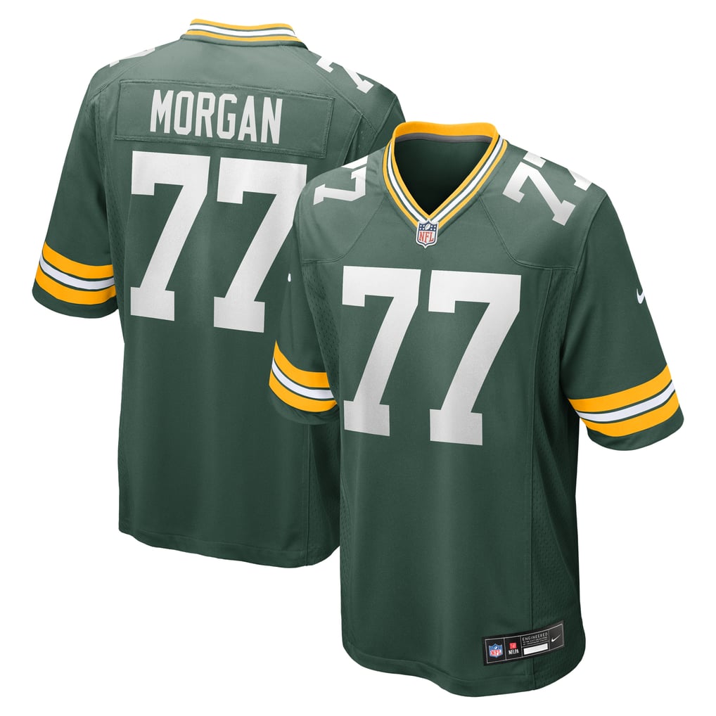 Men's Green Bay Packers Jordan Morgan Nike Green  Player Game Jersey - Image 1