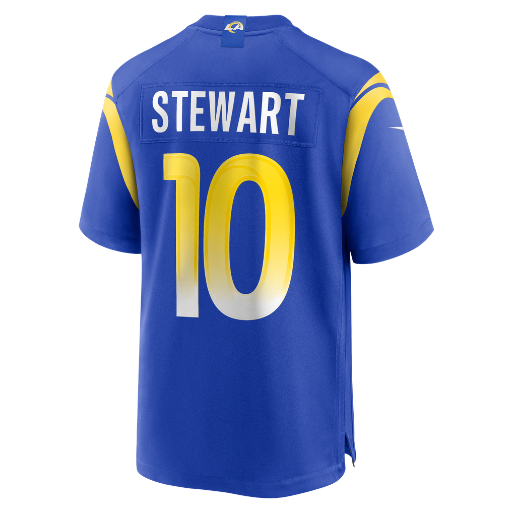 Men's Los Angeles Rams Josaiah Stewart Nike  Royal Team Game Jersey - Image 4