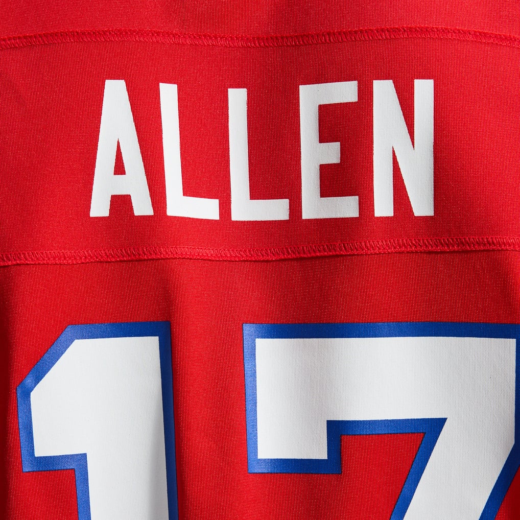 Men's Buffalo Bills Josh Allen Nike Red Alternate Game Player Jersey - Image 13
