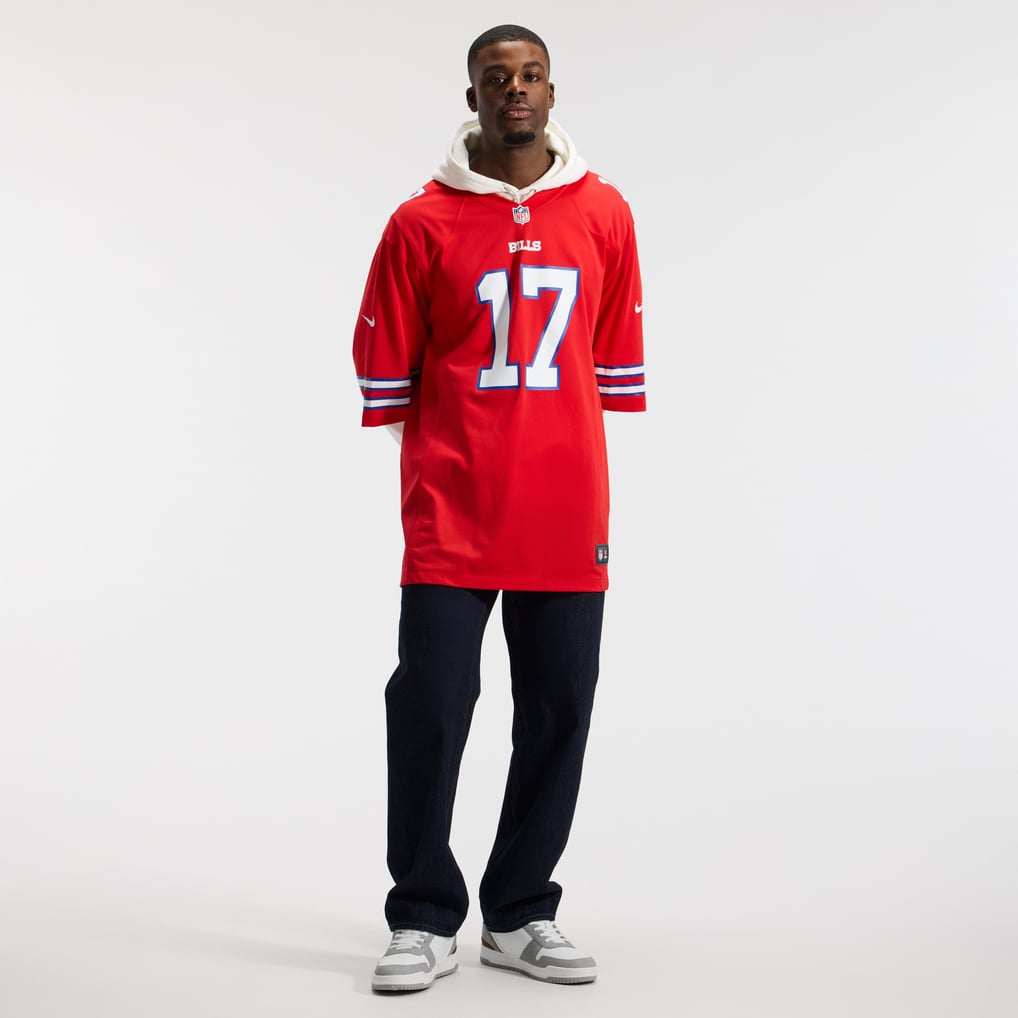 Men's Buffalo Bills Josh Allen Nike Red Alternate Game Player Jersey - Image 5