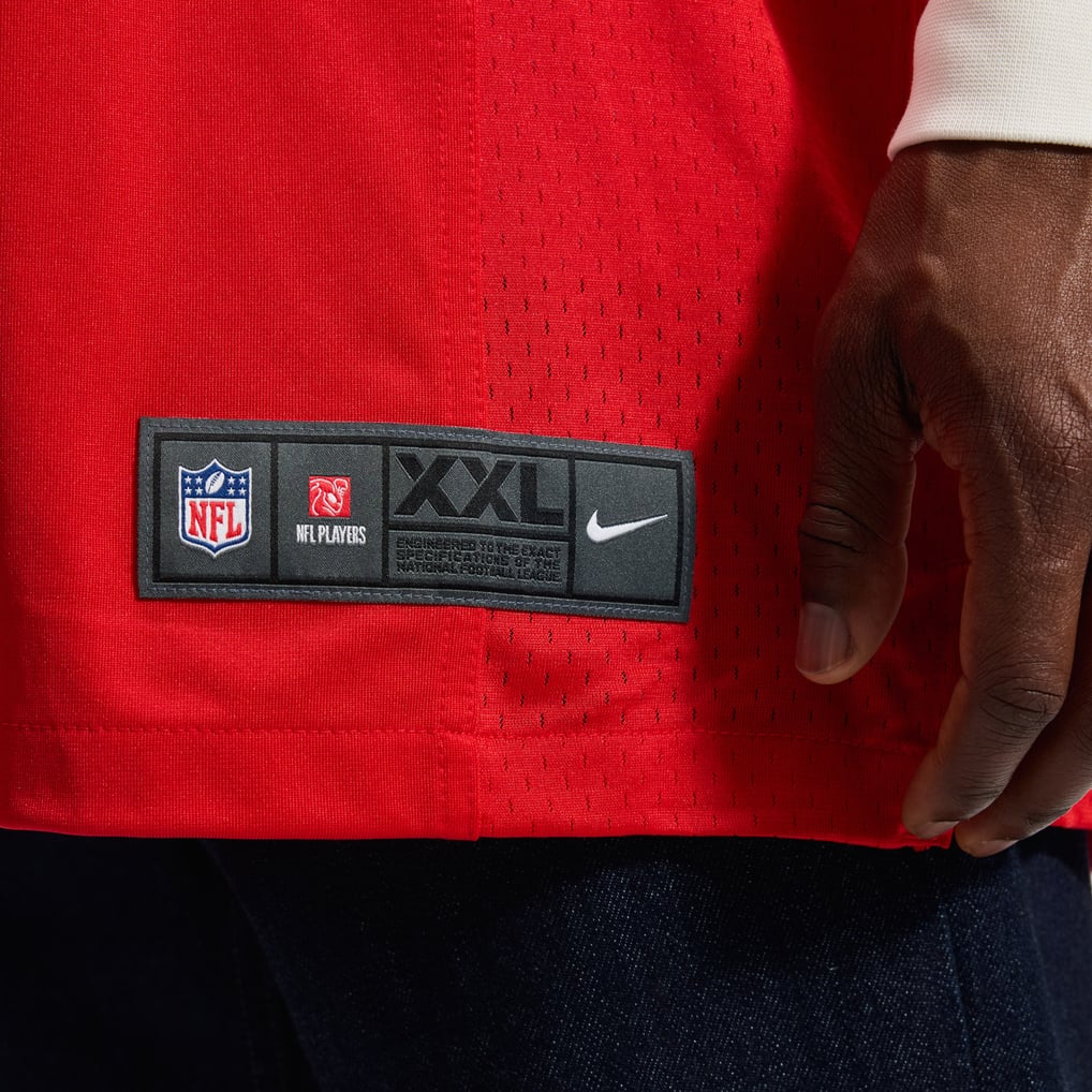 Men's Buffalo Bills Josh Allen Nike Red Alternate Game Player Jersey - Image 9