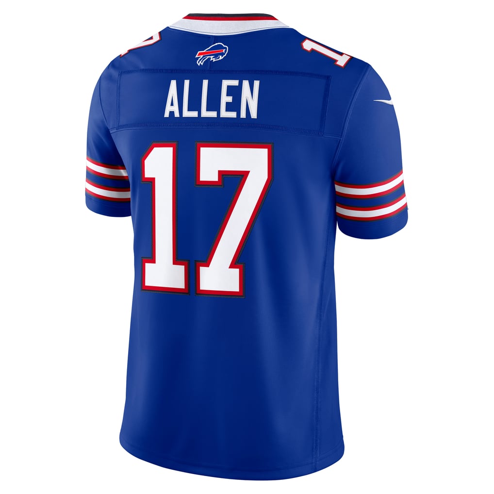 Men's Buffalo Bills Josh Allen Nike Royal Team Vapor F.U.S.E. Stitched Limited Jersey - Image 4