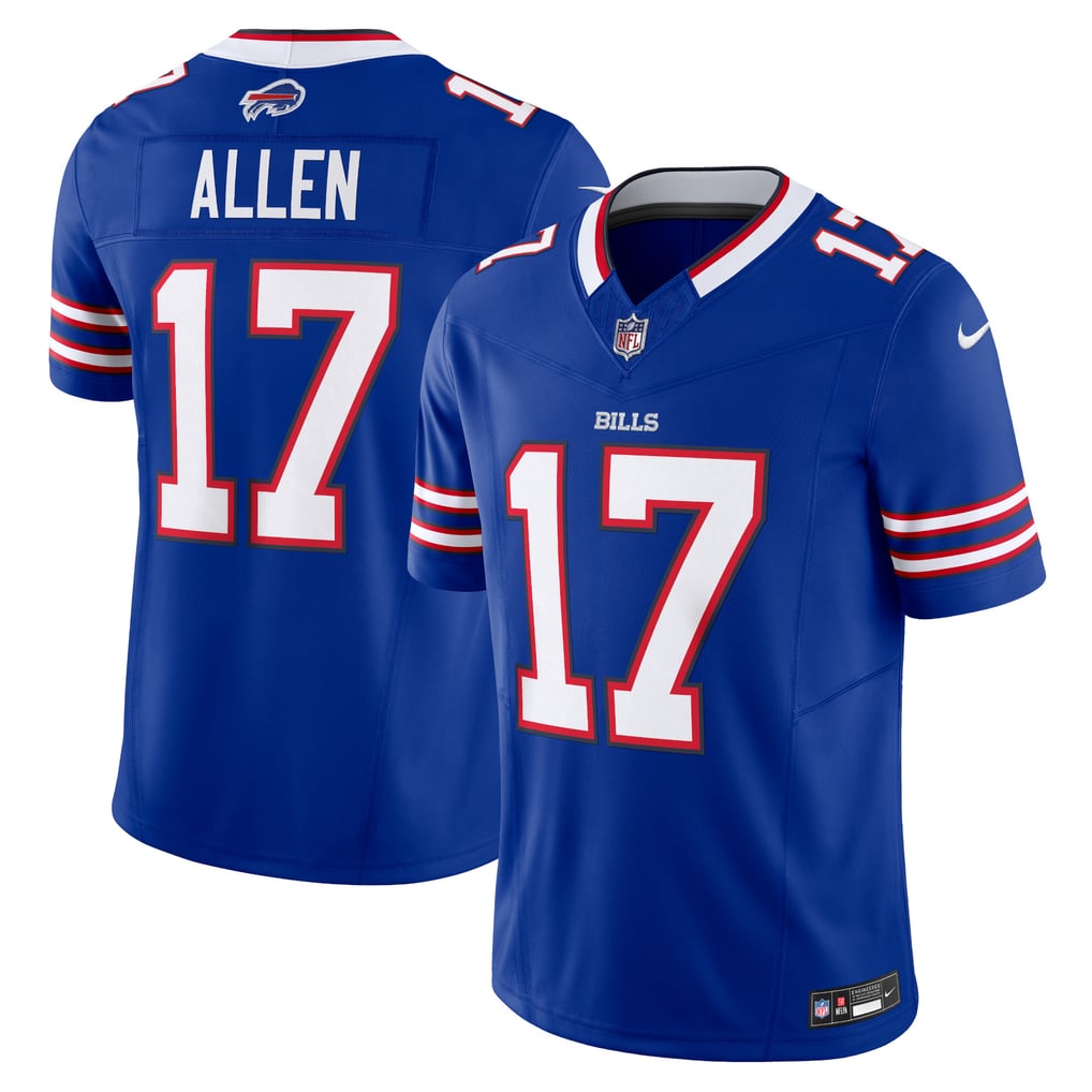Men's Buffalo Bills Josh Allen Nike Royal Vapor F.U.S.E. Limited Jersey - Image 2
