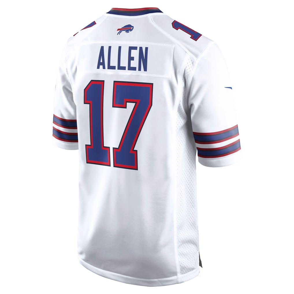 Men's Buffalo Bills Josh Allen Nike White White Game Player Jersey - Image 4