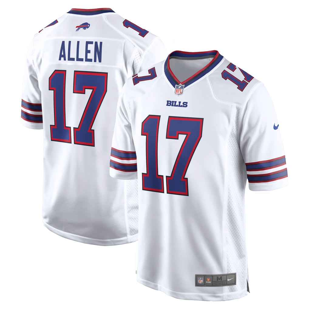 Men's Buffalo Bills Josh Allen Nike White White Game Player Jersey - Image 1