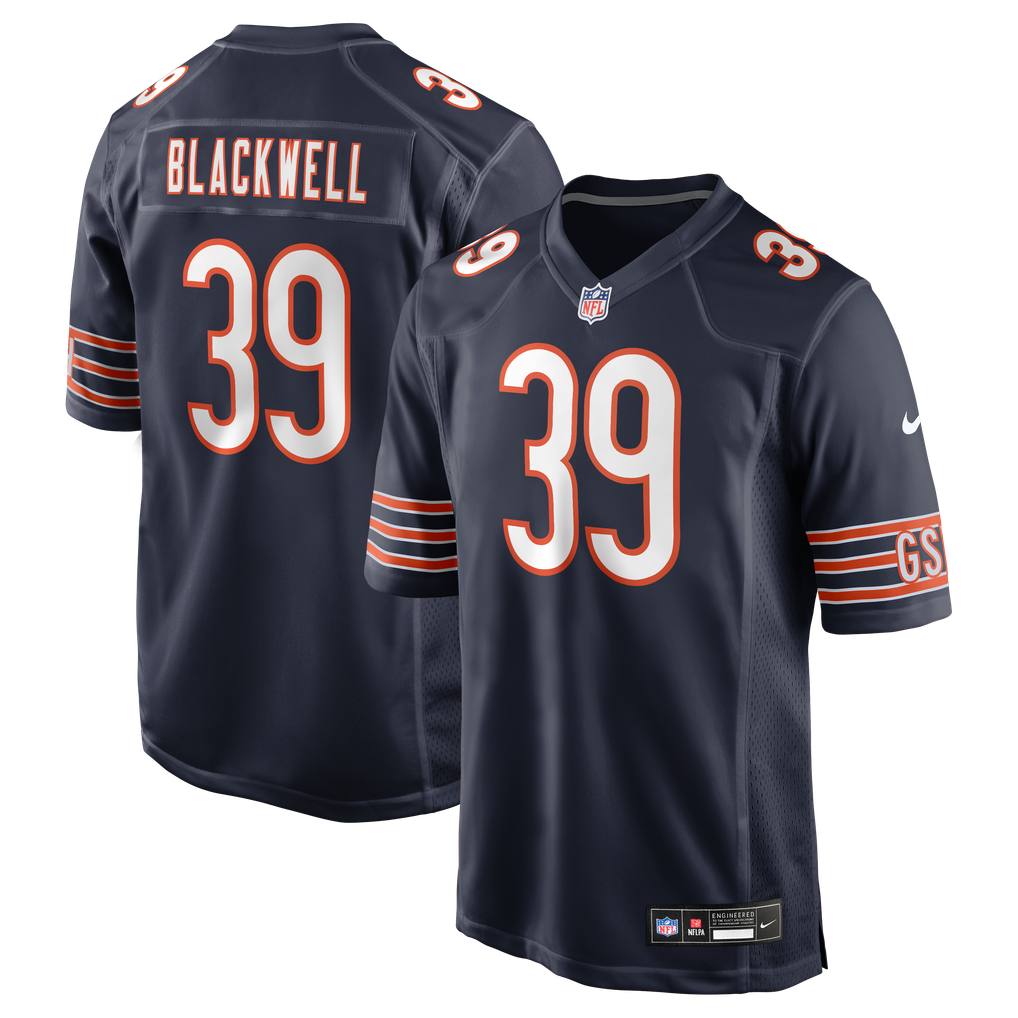 Men's Chicago Bears Josh Blackwell Nike Navy Game Player Jersey - Image 2