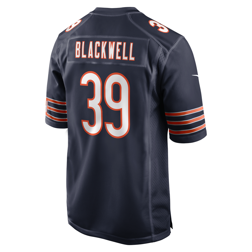 Men's Chicago Bears Josh Blackwell Nike Navy Game Player Jersey - Image 4