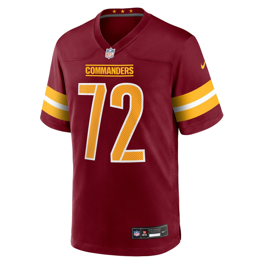 Men's Washington Commanders Josh Conerly Jr. Nike Burgundy Team Game Jersey - Image 3