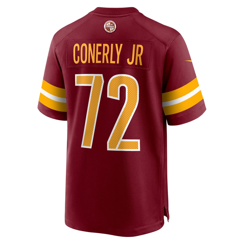 Men's Washington Commanders Josh Conerly Jr. Nike Burgundy Team Game Jersey - Image 4