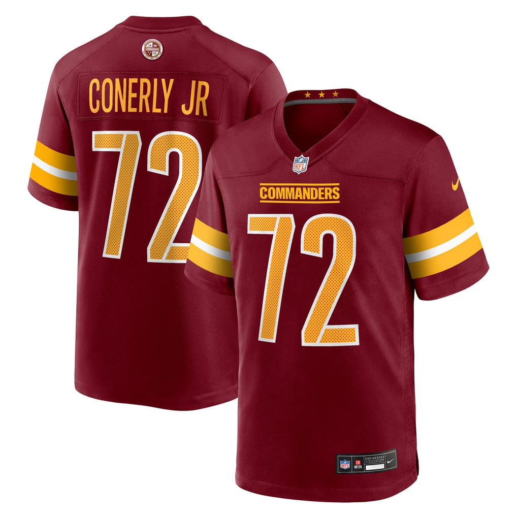 Men's Washington Commanders Josh Conerly Jr. Nike Burgundy Team Game Jersey - Image 1