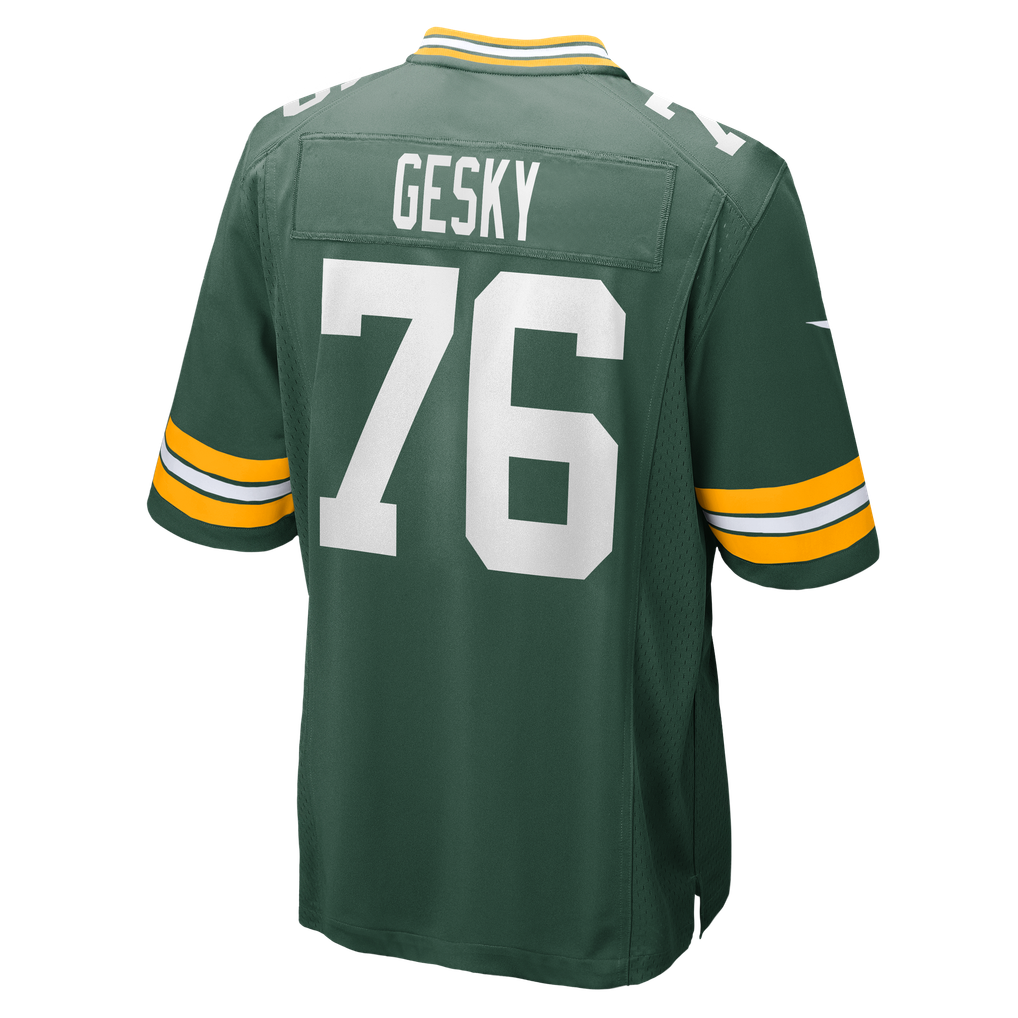 Men's Green Bay Packers Josh Gesky Nike Green Team Game Jersey - Image 6